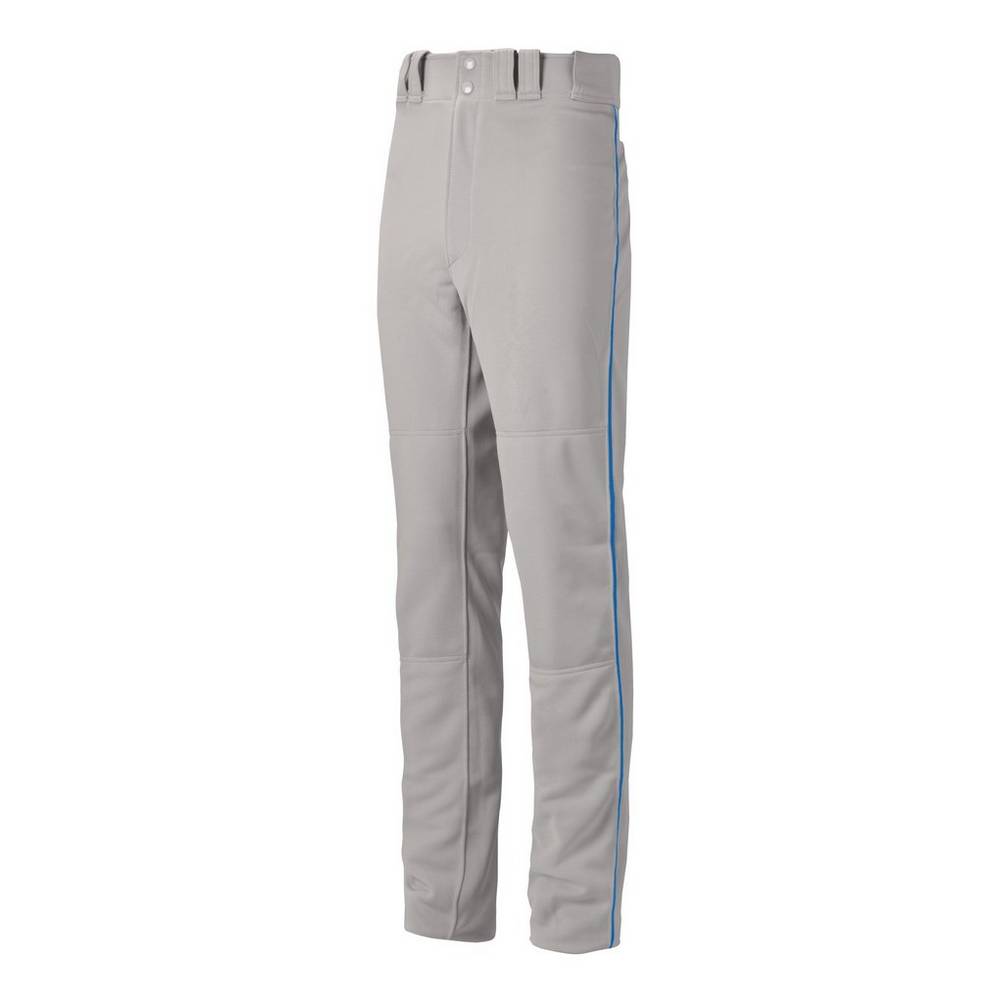 Pantaloni Mizuno Baseball Premier Pro Piped G2 Uomo - Grigie/Blu Reale - 80461-LNXO